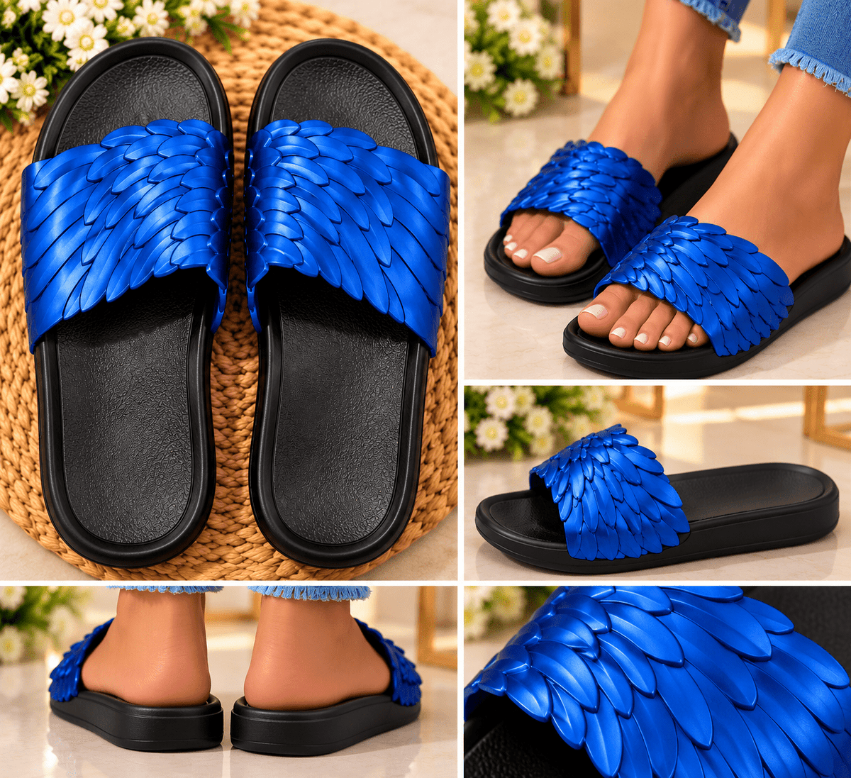 sandalias deslizantes con correa de Alas para hombre en varios colores - ZaiNili SHOP