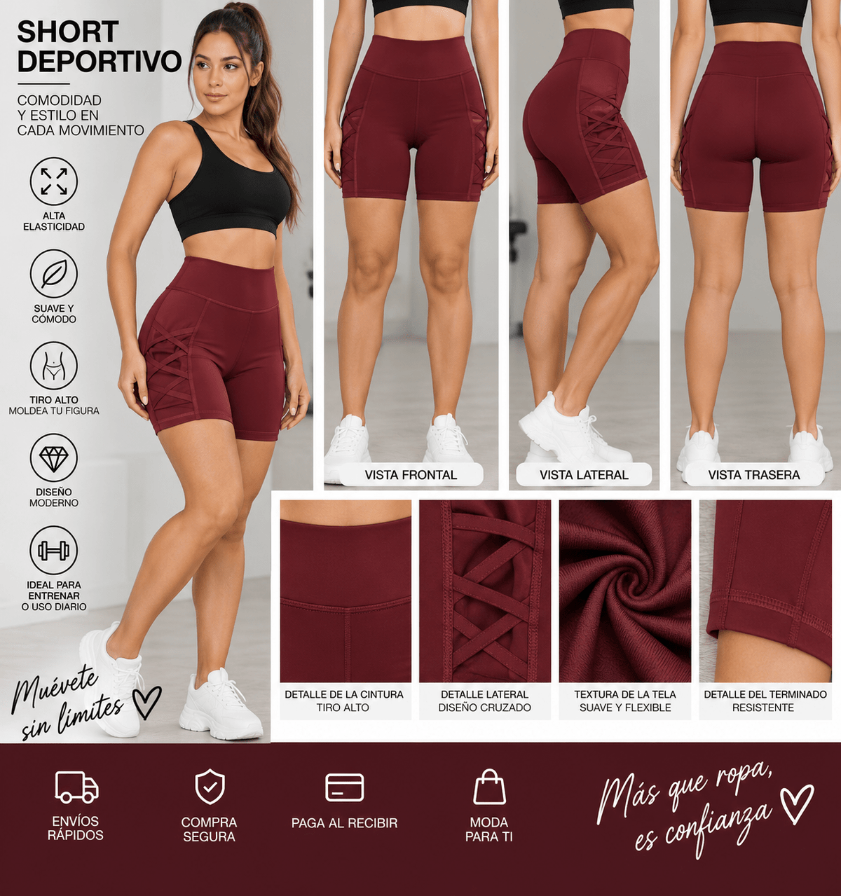 Leggings cortos deportivos para yoga - ZaiNili SHOP