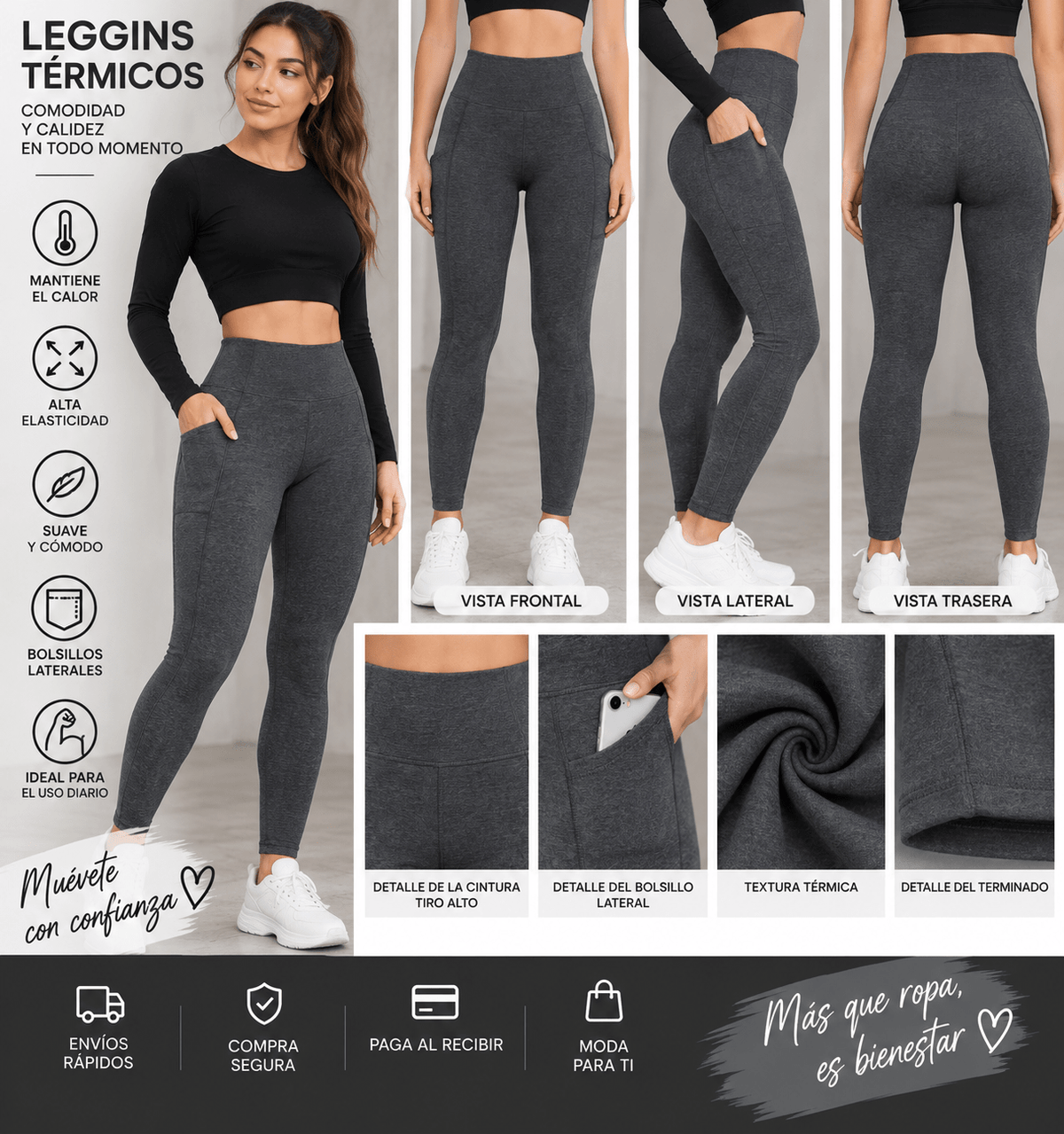 Leggings de invierno on forro polar - ZaiNili SHOP