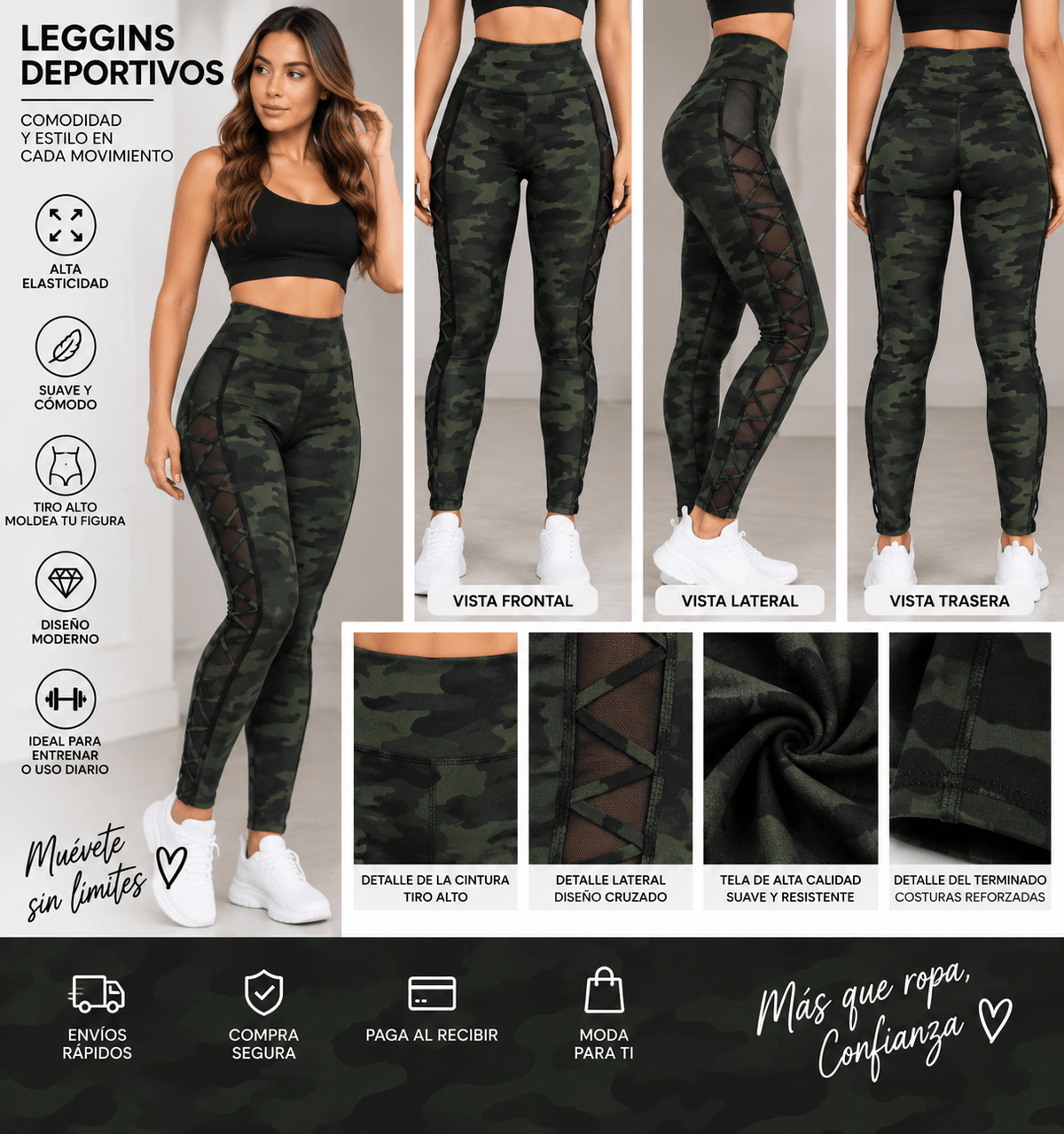 Leggings deportivos de yoga con bolsillos - ZaiNili SHOP